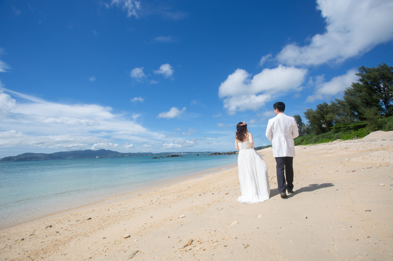 数秒でビーチ撮影場所に移動