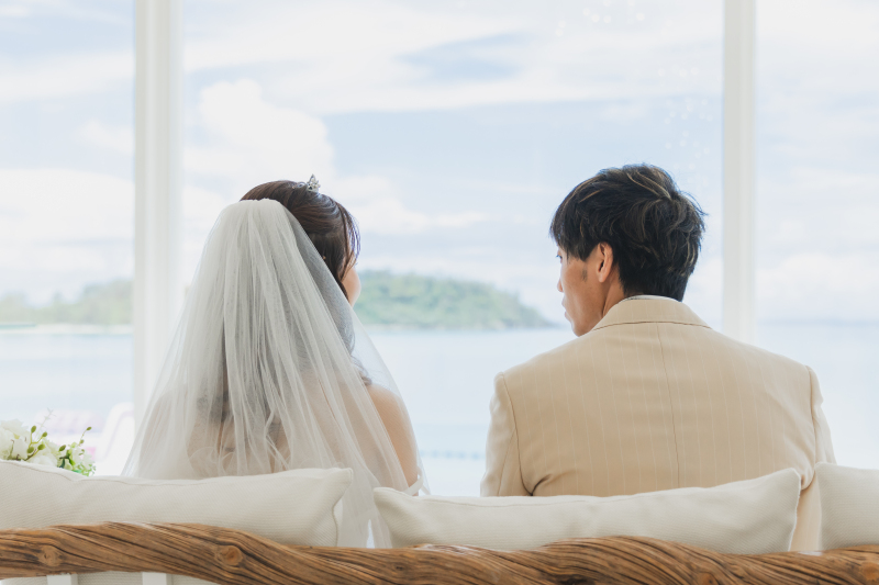 休憩中のおふたり♡