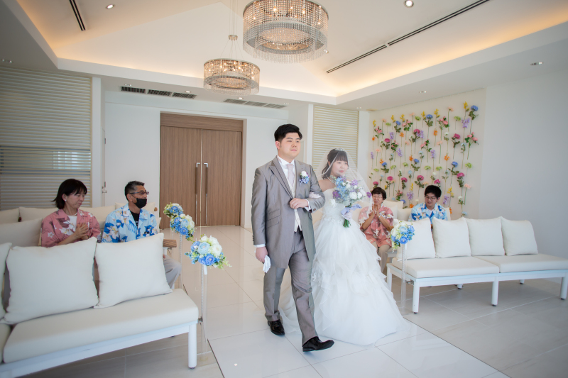 入場前はドキドキ