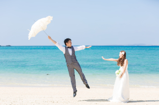 遊び心満載のフォトウェディング♪