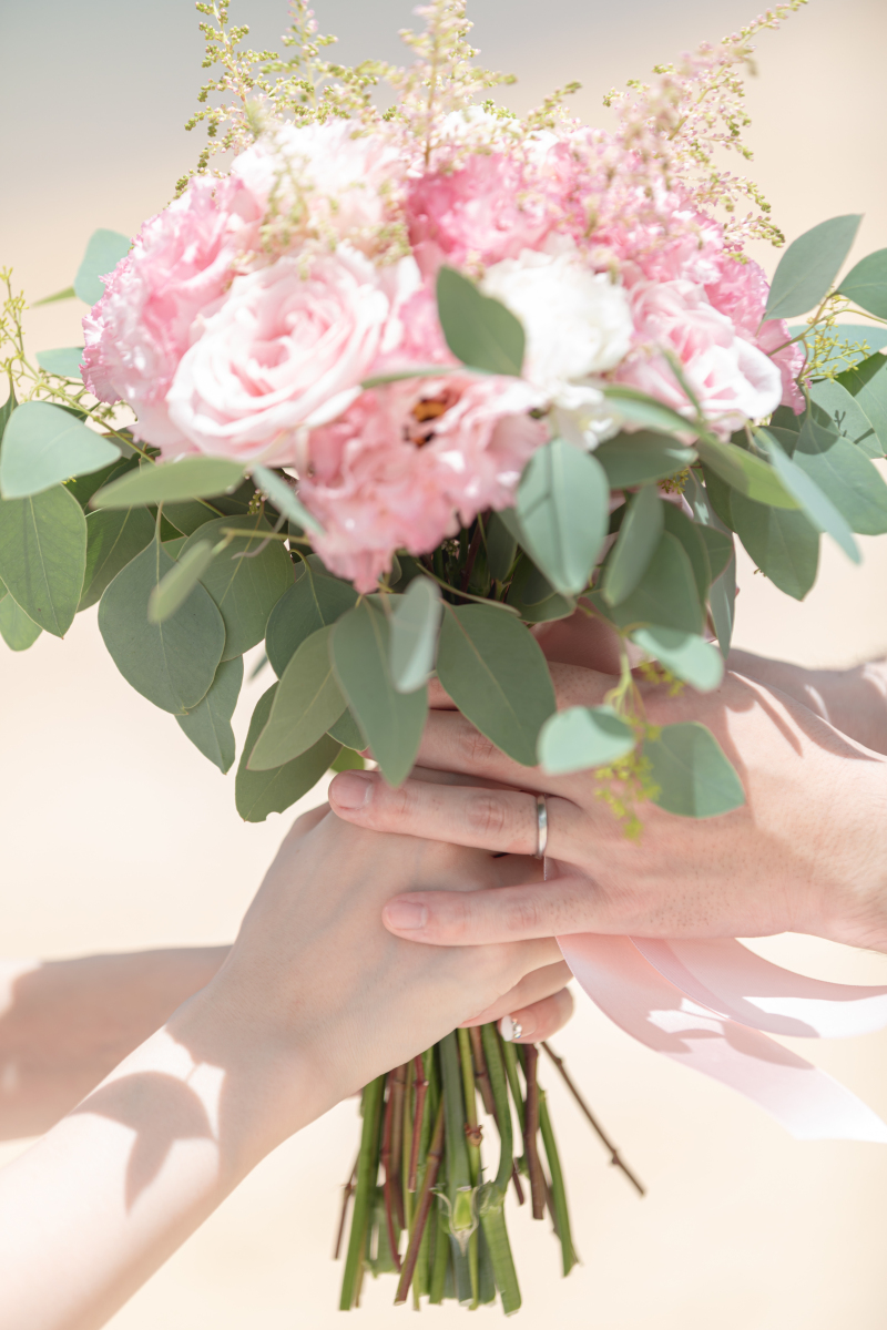 とっても素敵な生花のブーケ