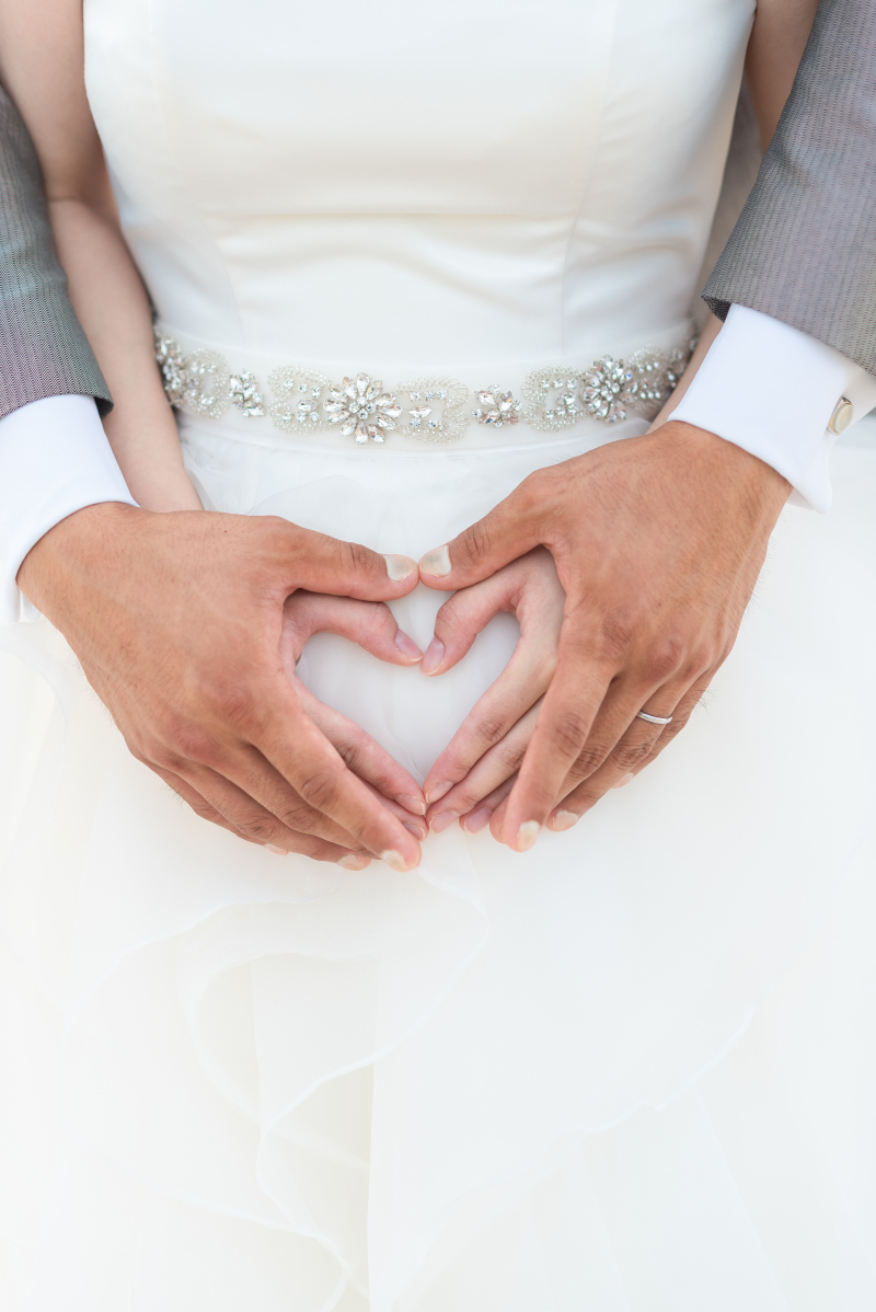 二人でハート♡