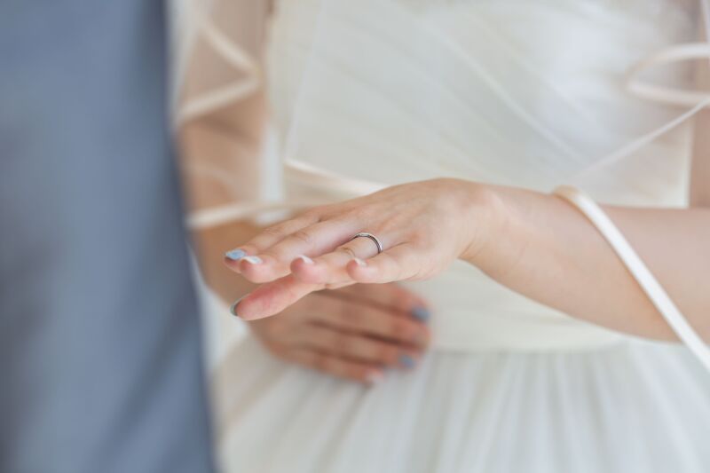 指輪の交換
