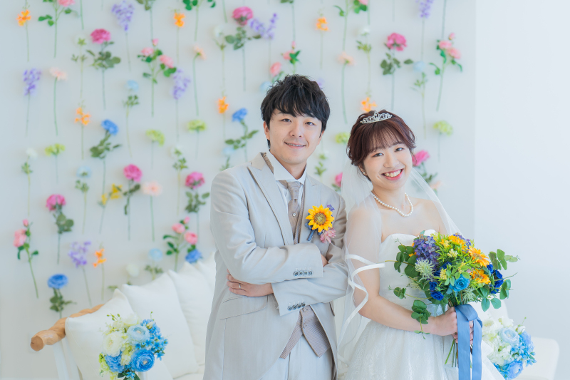 お花に囲まれて♡