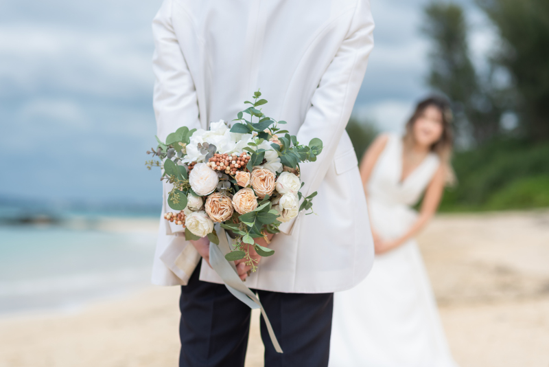 花束の先には、、、？