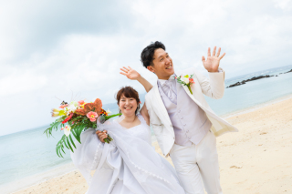 明るい笑顔が素敵なご新婦様！