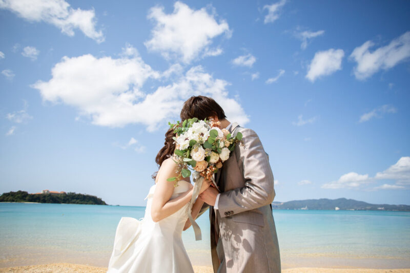 ブーケで隠して///