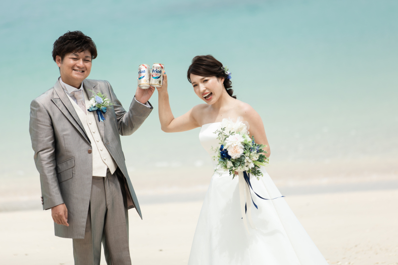 ビールで乾杯！