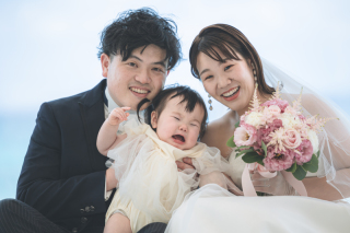 幸せいっぱいの挙式