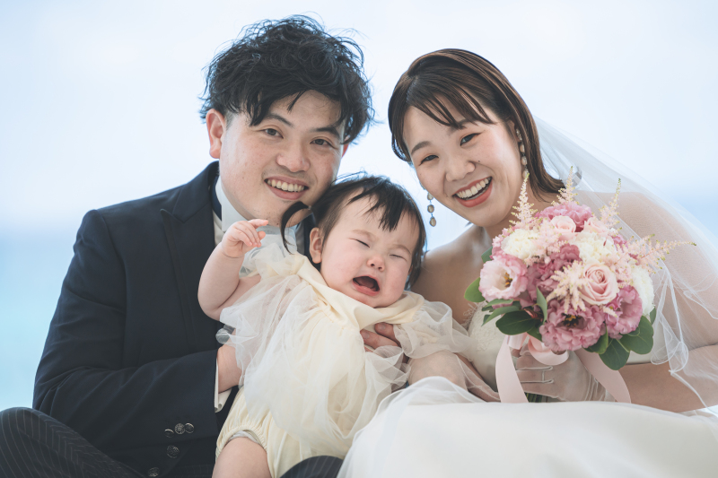 幸せいっぱいの挙式