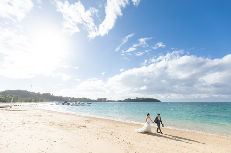 広角カメラで撮る喜瀬ビーチ！