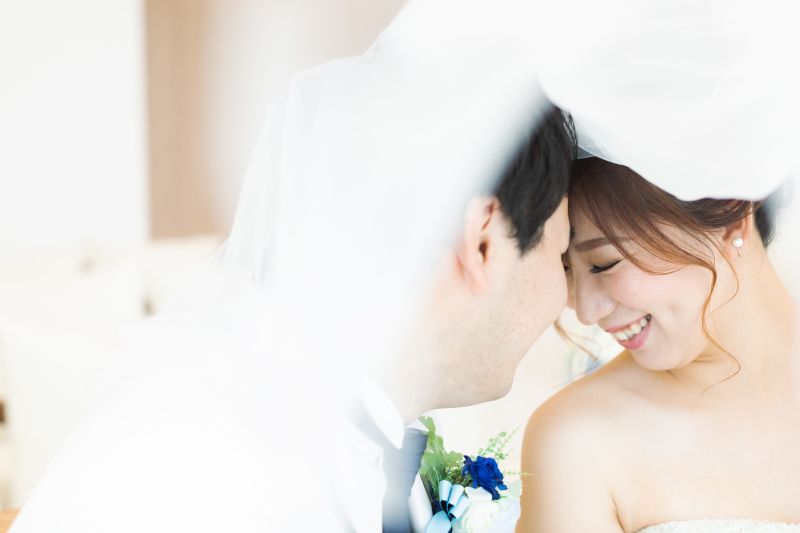 ベールを使ったショット