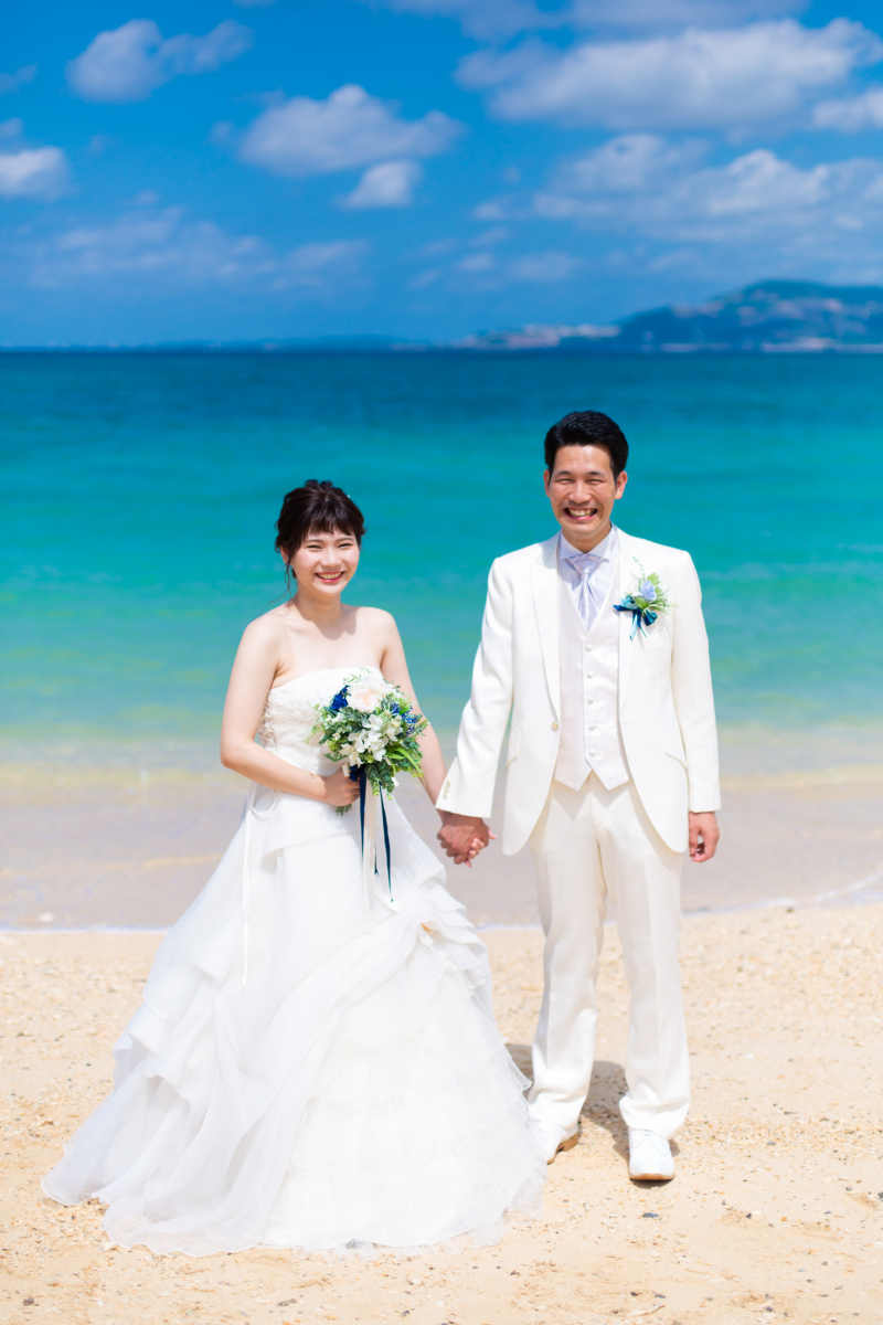 お揃いのブーケとブートニア