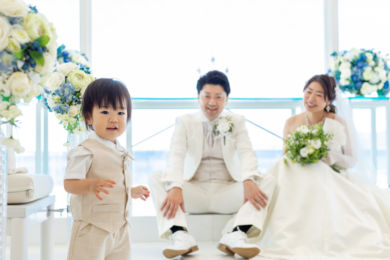 アットホームな結婚式の後は、撮影タイム