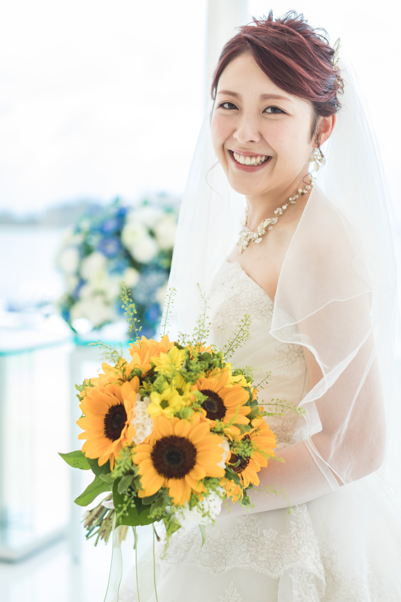 新婦様の眩しい笑顔!