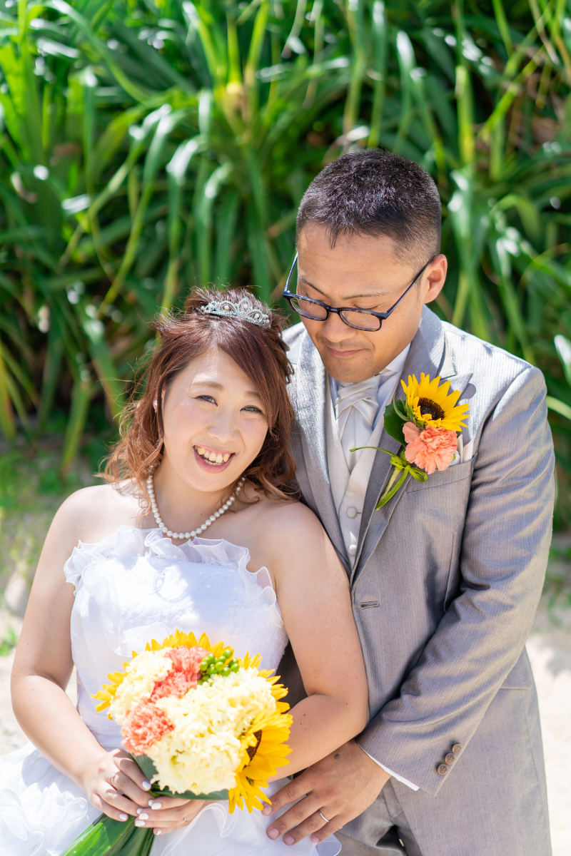 ひまわりの生花ブーケ