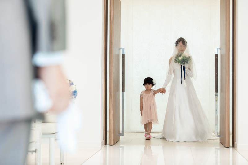 可愛いエスコート入場