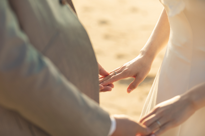 まずはビーチ撮影