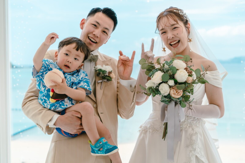 挙式後の撮影タイムスタート♪