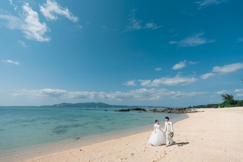 ビーチをゆっくりおさんぽ