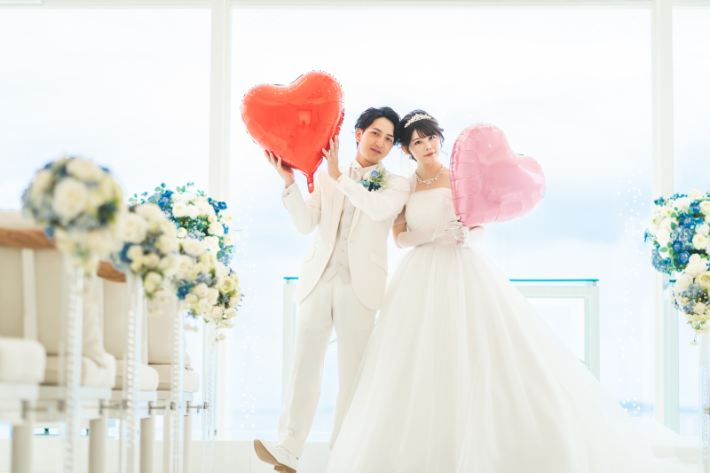 チャペルでハート