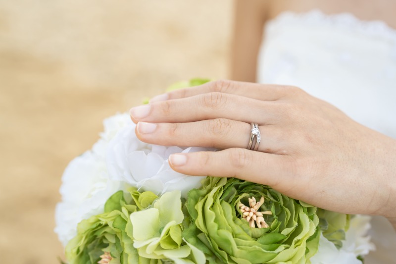リングとブーケ
