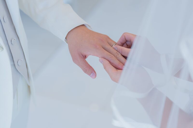 指輪の交換