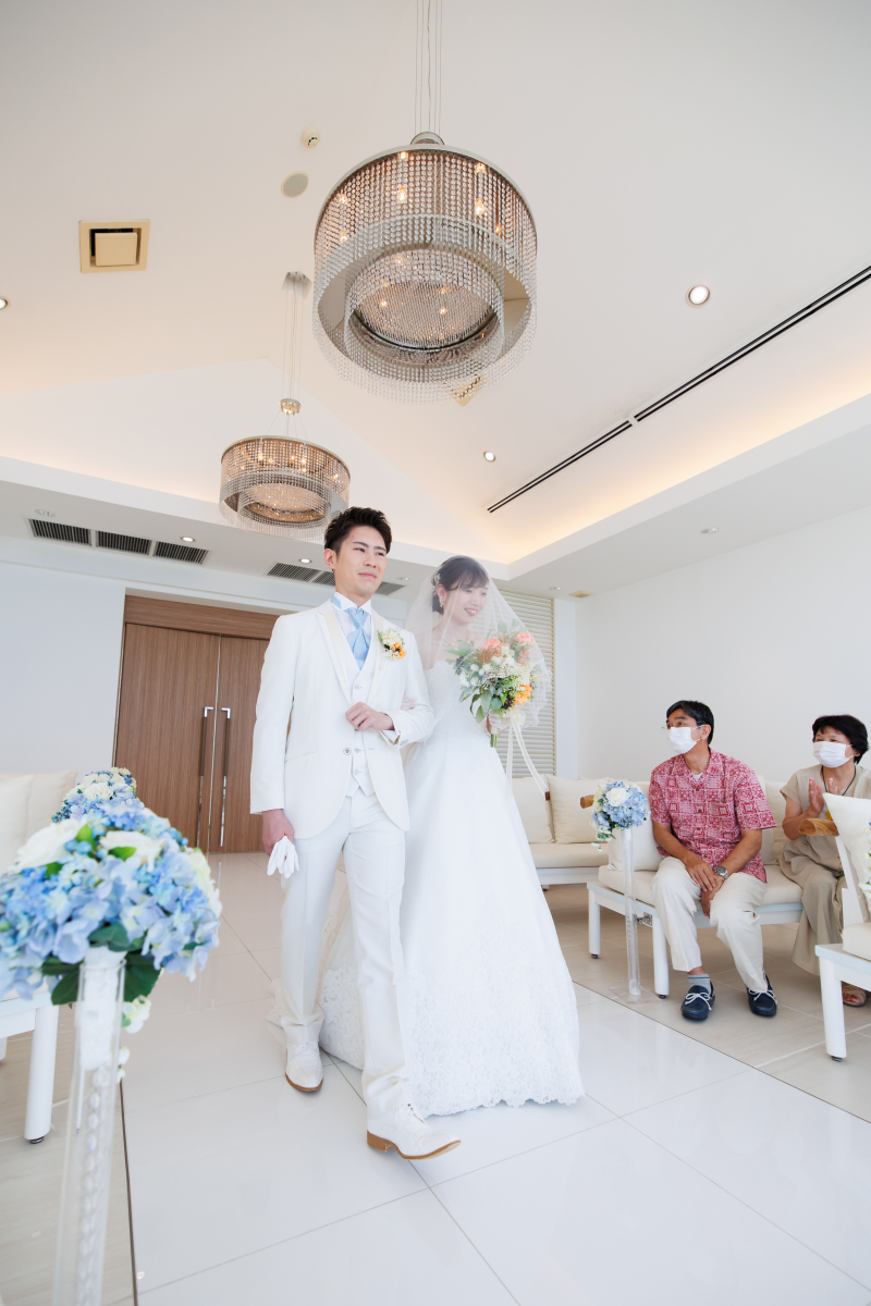 ご両親に見守られながら