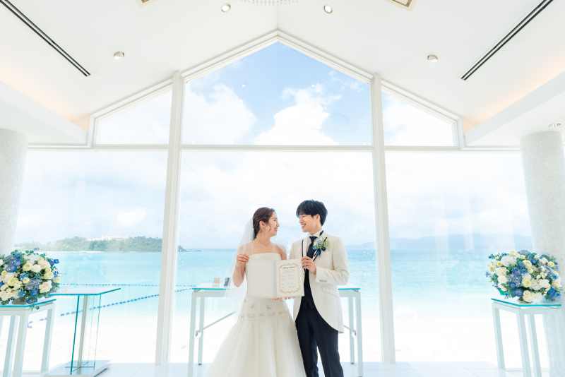 お二人で見つめ合って