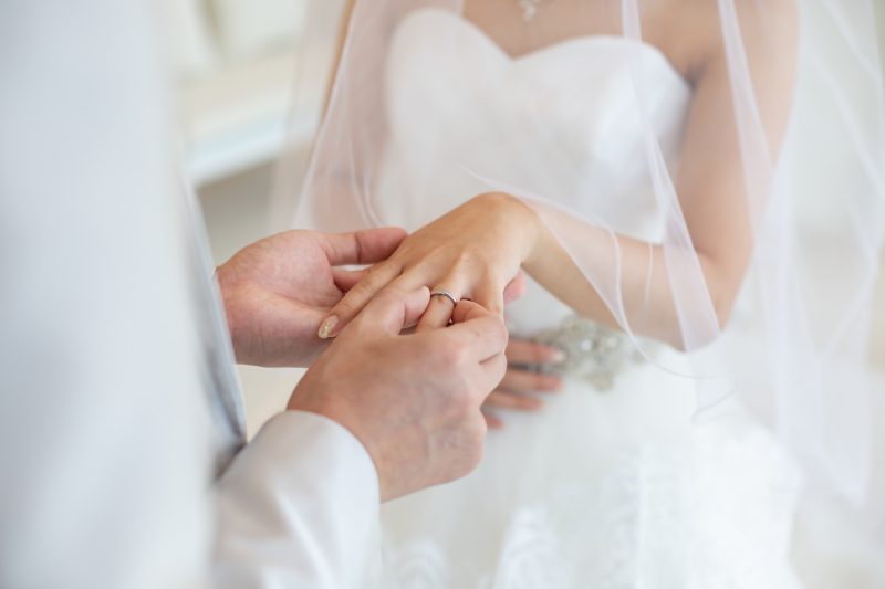 指輪の交換