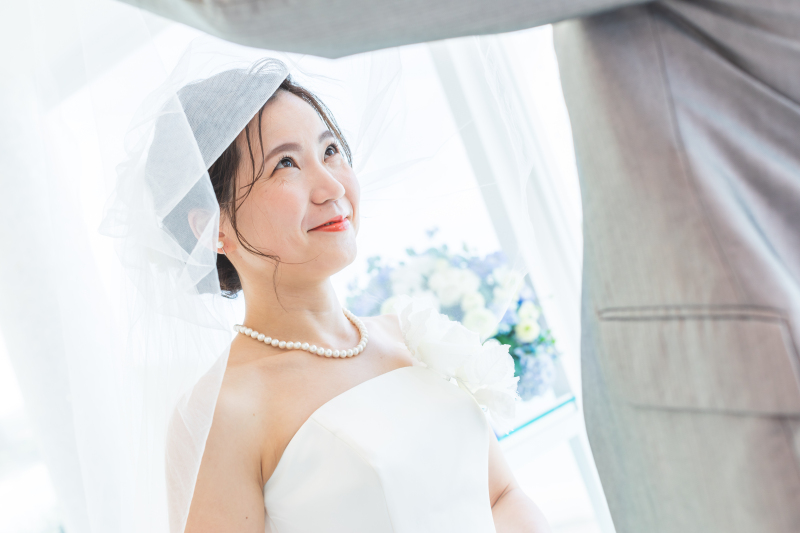 嬉しそうな新婦様