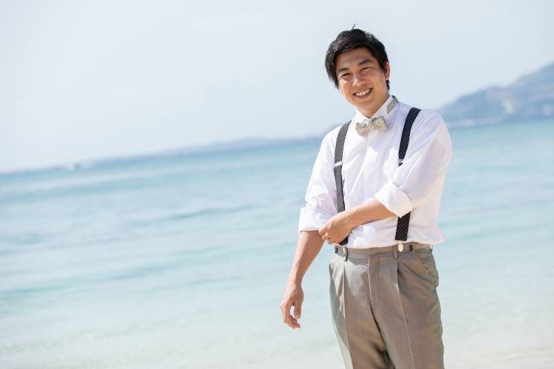 お茶目な新郎様