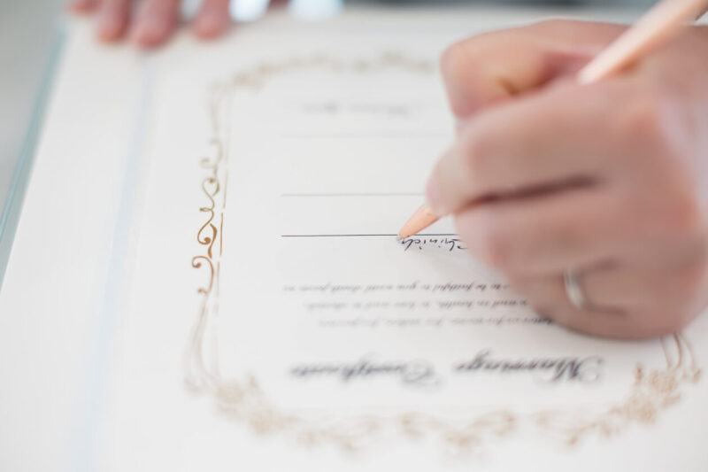 結婚証明書