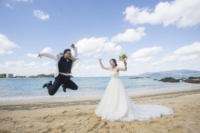 はしゃいでジャンプ!