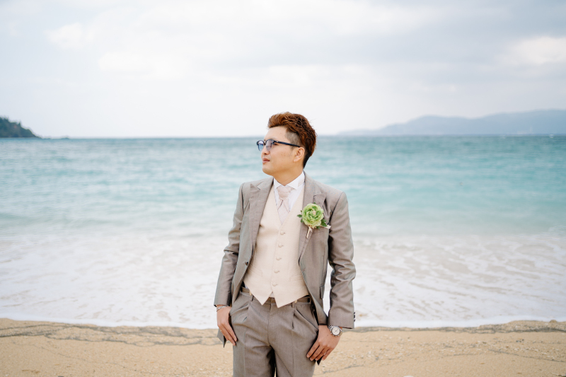 頼もしいご新郎様！