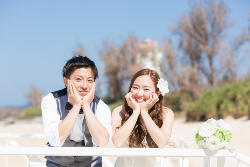 にっこり笑顔で