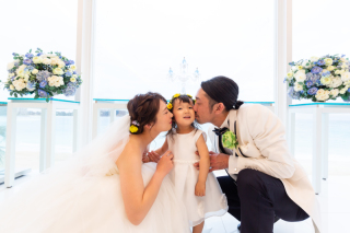 お子様と一緒にウェディングフォト