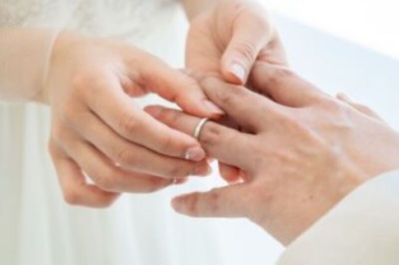 指輪の交換