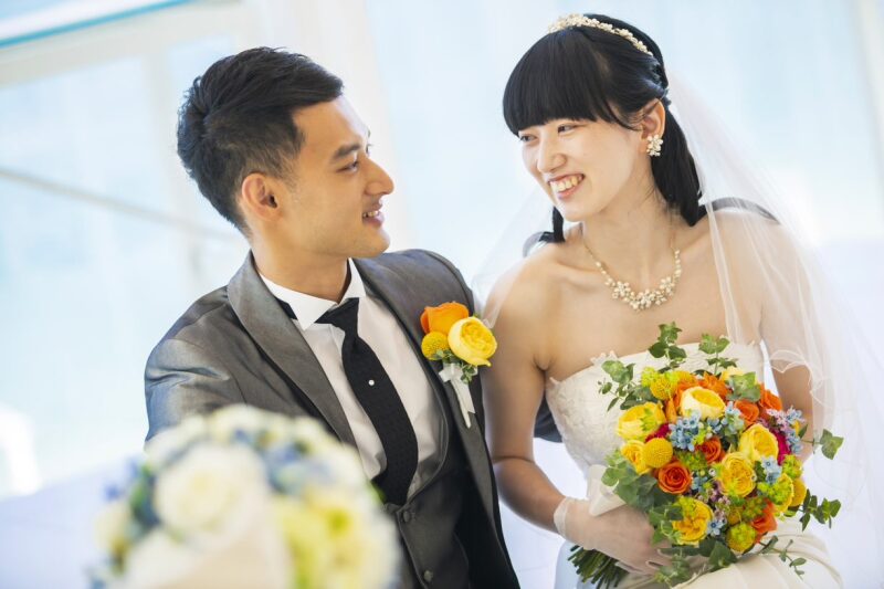 ビタミンカラーのブーケ