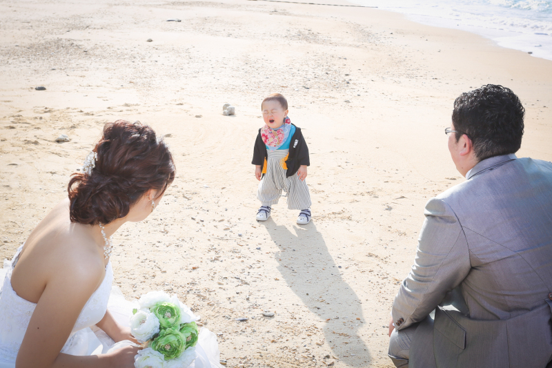 ビーチ撮影もにっこり