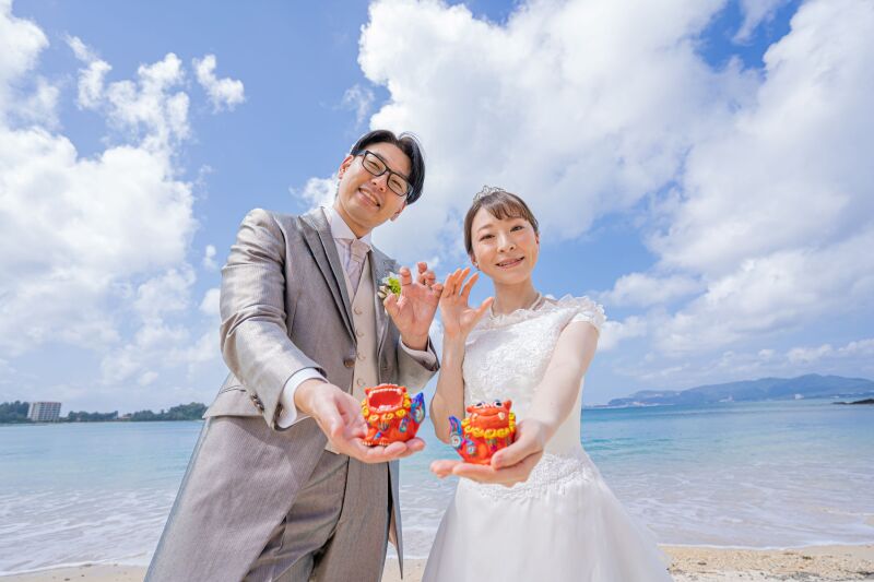 シーサーポーズで♡♡