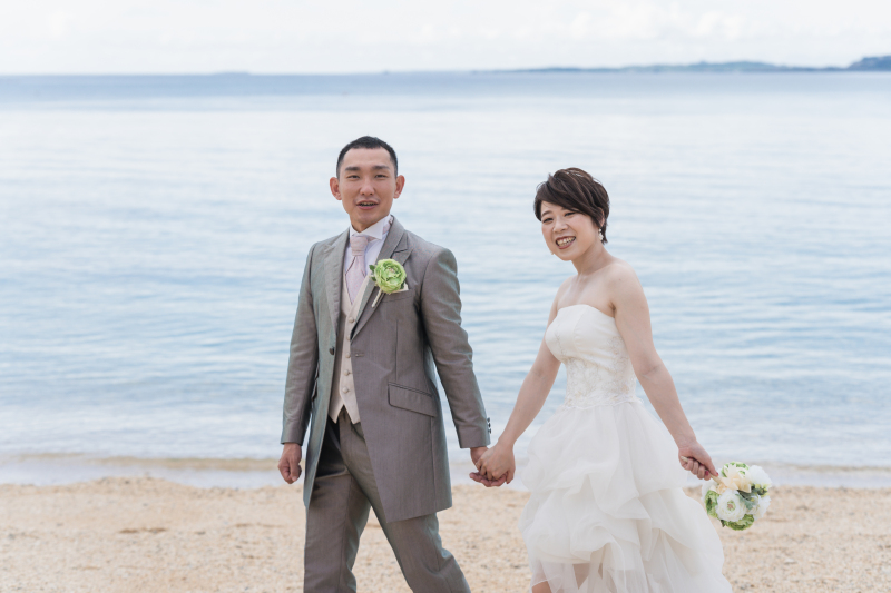 ビーチをお散歩