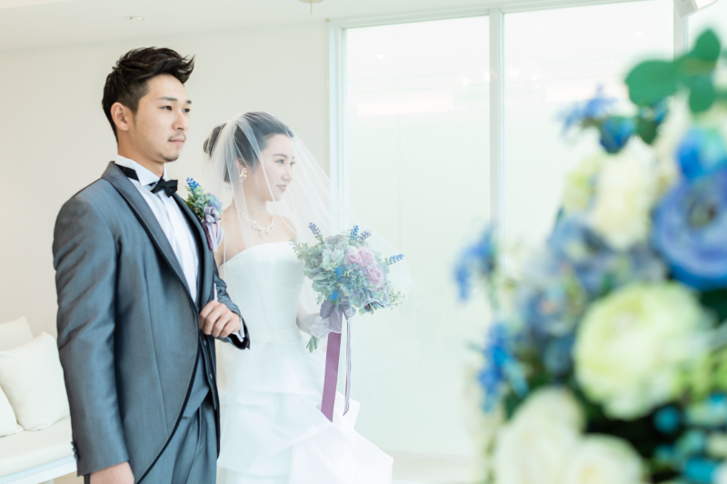 新郎様、やや緊張・・・