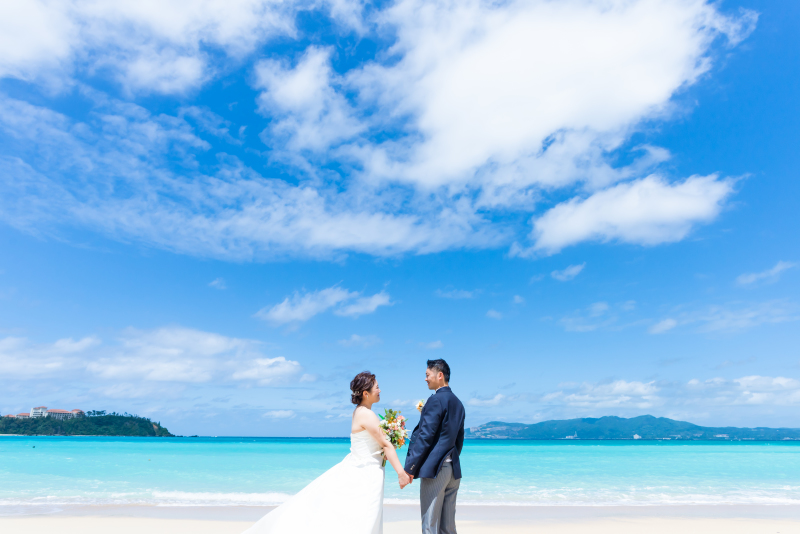 青い海と空に包まれて・・