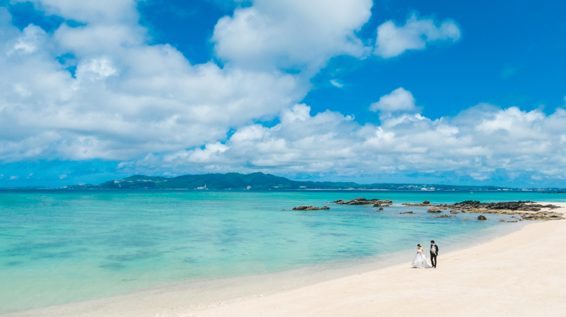 OKINAWA ワタベウェディング_ドローン撮影できる