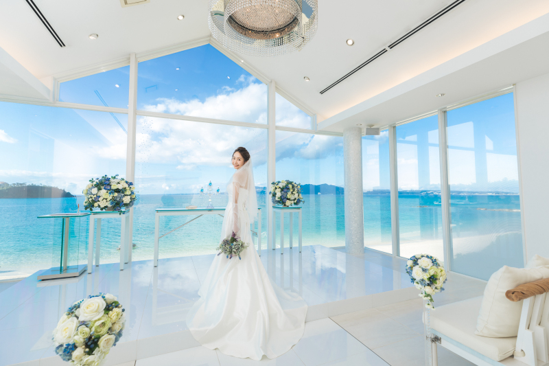 OKINAWA ワタベウェディング_結婚式場で撮影できる