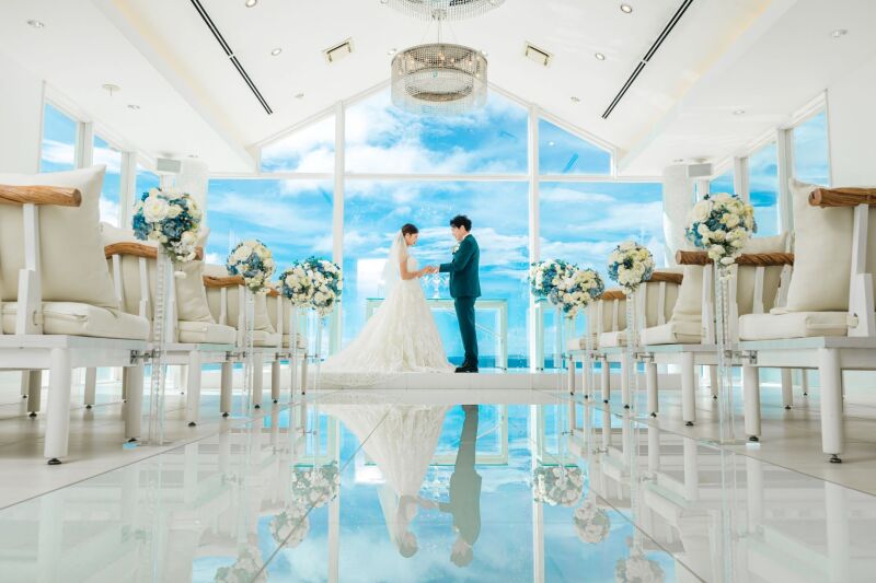 OKINAWA ワタベウェディング_結婚式場で撮影できる