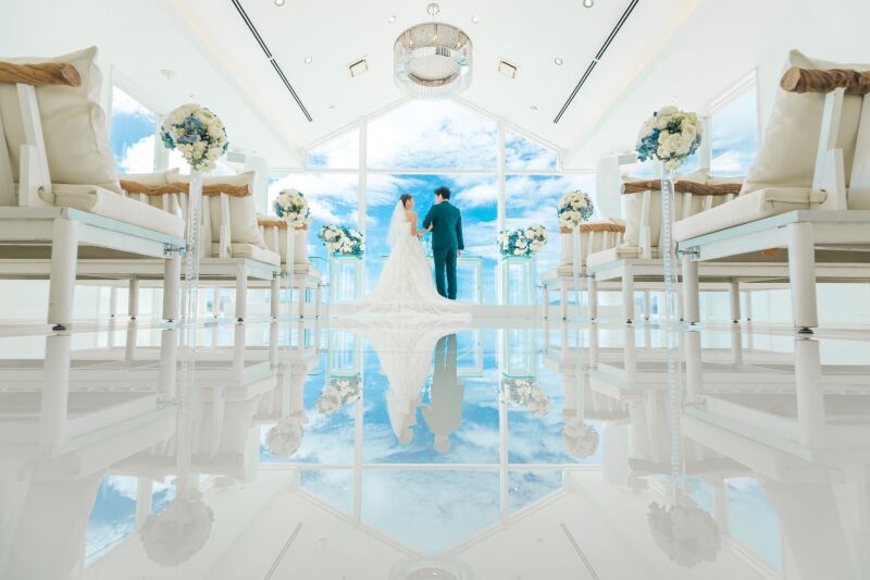 OKINAWA ワタベウェディング_結婚式場で撮影できる