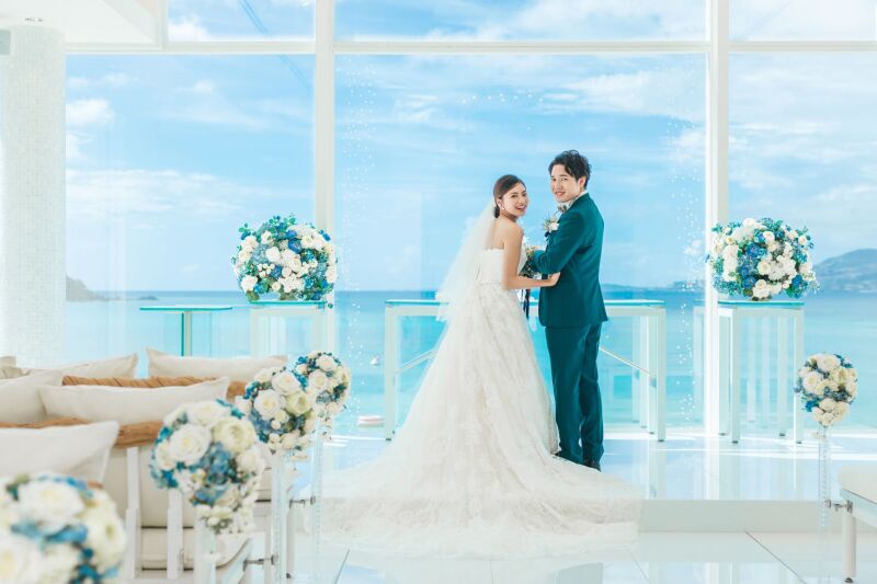 OKINAWA ワタベウェディング_結婚式場で撮影できる