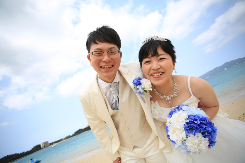 挙式の後はビーチへGO!!